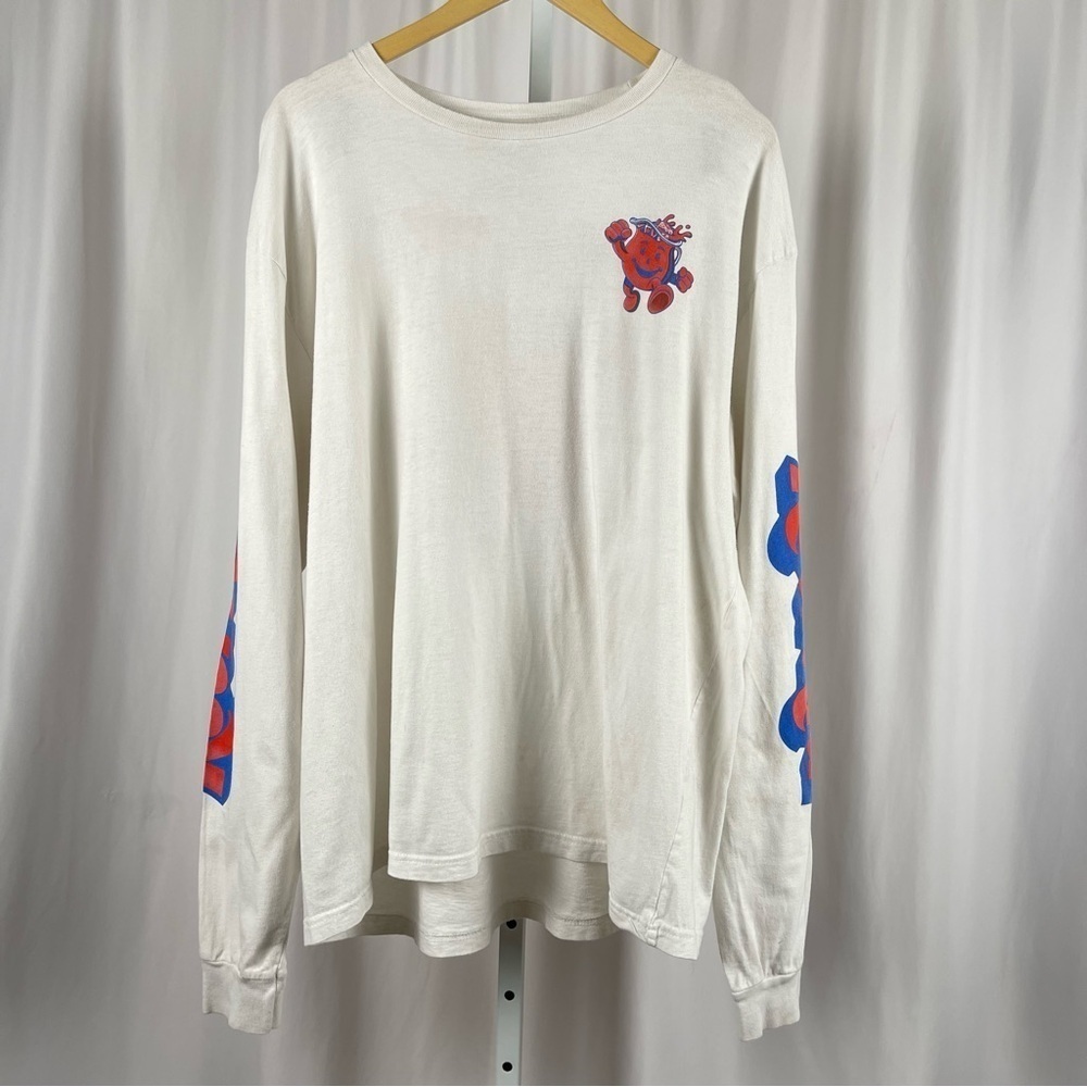 Kraft Kool-Aid Man 2X Big Graphic Long Sleeve Tee 90's Y2K